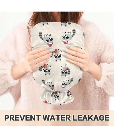 Raccoon Christmas Hot Water Bottle - 1L Heating Bag for Pain Relief & Cold Therapy | Optimal Comfort & Versatility - Buy Online on GoSupps.com