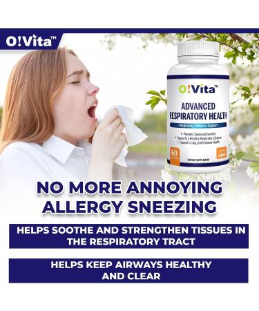 VITA Advanced Lung Detox & Cleanse Seasonal Comfort - 10 Herbal Ingredients, Quercetin, Butterbur, Cordyceps - 2-Month Supply - Buy Online on GoSupps.com