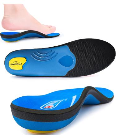 Strong Arch Support Insole for Foot Fatigue & Heel Soreness Relief - Unisex Insert UK-5 (Size 9.44/24cm) Blue - Buy Online on GoSupps.com