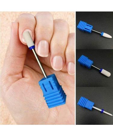M1 Ceramic Nail Art Burr Drill Bits Professional Tungsten Carbide Ceramic Nail File for Filing Acrylic Nails Gel Nails Down Removing Cuticle Tools - Buy Online on GoSupps.com