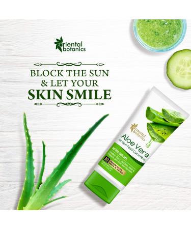 Oriental Botanics Aloe Vera Green Tea & Cucumber After Sun Gel - No Silicone Paraben 100ml - Buy Online on GoSupps.com