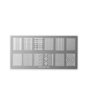 99nails Stamping Plate Rectangle - Highway | Premium Nail Art Design for Professional & DIY Use | International Shipping Available - Buy Online on GoSupps.com