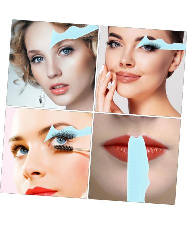 NOLITOY 4pcs Silicone Beauty Ruler Travel Makeup Bags Eyelash Guide Mascara Makeup Supply Mold Pad - Buy Online on GoSupps.com