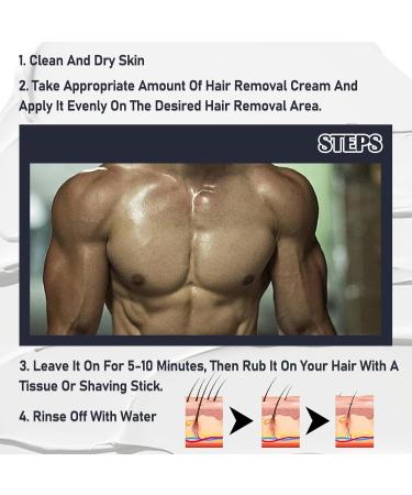 Men's Hair Removal Cream for Body & Face | Moisturizing Depilatory Cream for Coarse Hair | Gentle & Effective Hair Remover for All Skin Types - Intimate Care at Home - Buy Online on GoSupps.com