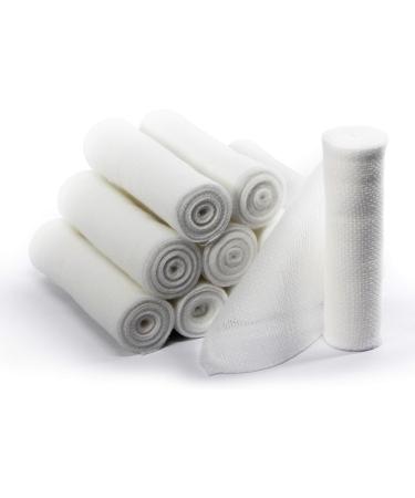 Medpride Conforming Gauze Rolls - Pack of 12 | 4 x 4.1 Yards First Aid Bandages for Wounds & Injuries - Disposable Nonsterile Body Wrap Dressing for Knee Ankle Hands Wrist - Buy Online on GoSupps.com