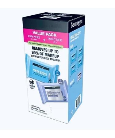 Night Calming Makeup Remover & Cleansing Towelettes - 25 ct. | Soft & Gentle 5 Pack | Perfect for All Skin Types - International Shipping Available - Buy Online on GoSupps.com