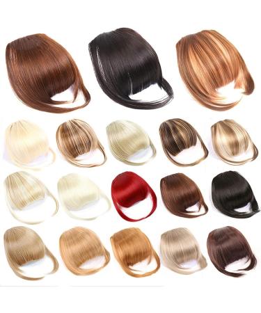 Bangs Hair Clip Clip in Bangs Natural Straight Synthetic Blunt Bangs Hair Extensions 6" Short Straight Hairpiece Front Neat Bang Clip-In Full Bangs for Women Bangs Clip in Hair (Color : SW65-105) - Buy Online on GoSupps.com