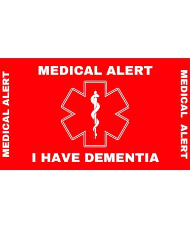 Dementia Medical Alert Wallet Cards - Set of 5 Red | International Shipping Available - Buy Online on GoSupps.com