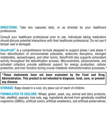 XYMOGEN XenoProtX - Estrogen Metabolism Support + Xenoestrogen Detox - Liver Health and Detox Supplement (120 Capsules) - Buy Online on GoSupps.com