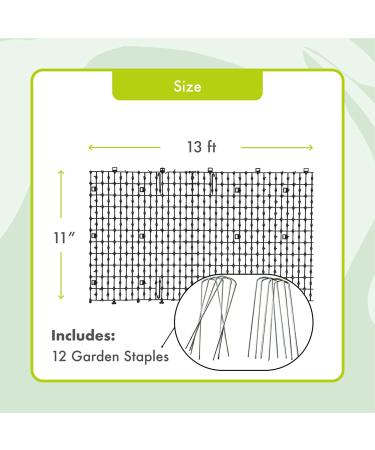 Homarden 13ft Cat Scat Mat with Spikes - Indoor/Outdoor Training Mat for Cats - Includes 12 Garden Staples for Pet Deterrent - Buy Online on GoSupps.com