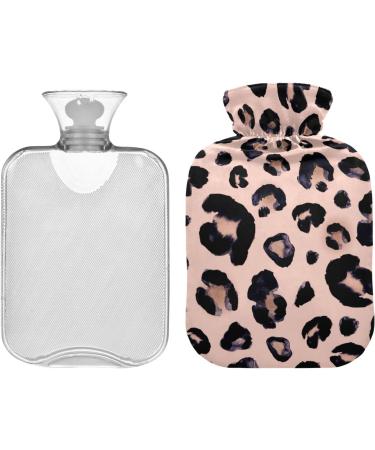 Leopard Hot Water Bottle with Cover - 2L Pain Relief & Sports Injury Hot Pack | International Shipping - Buy Online on GoSupps.com
