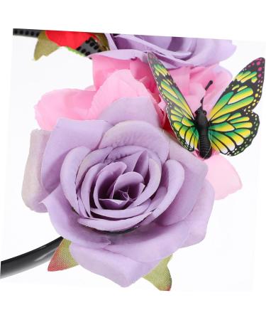 minkissy Flower Butterfly Headdress Headband Butterfly Accessories for Women Butterfly Fascinator Prom Headpiece Floral Headpiece Butterfly Headpiece Flower Headpiece Fabric Purple - Buy Online on GoSupps.com