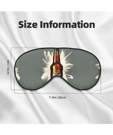 SSIMOO Beer Bubble Print Eye Mask - Ultra-Soft Light-Blocking for Comfort & Restful Sleep - International Shipping Available - Buy Online on GoSupps.com
