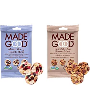 P2P Organic Granola Minis- 24 Ct-Bag Bite Size Balls Organic Snack Variety Pack Gluten Free Non GMO Vegan Peanut Free Individually Wrapped Snack Packs 20.4 Oz 1 Bag - Buy Online on GoSupps.com