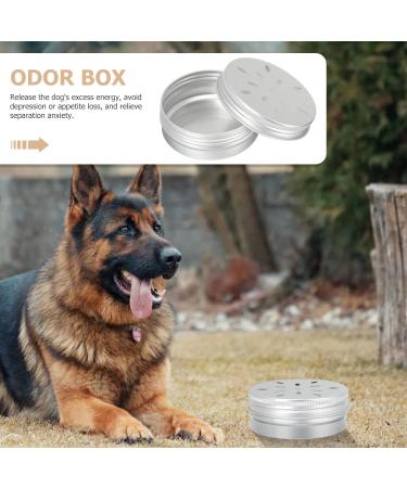 POPETPOP Nose Scent Container 20 pcs Tins Silver Round Dog Tin Holder Scent Equipment Work Accessory Aluminum Container Nose Dogs for Containers Odor Tool Metal Case Training Sniffle Puppy Scent - Buy Online on GoSupps.com