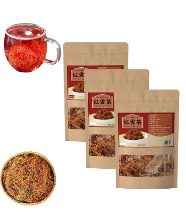 Golden Silk Red Snow Tea Handpicked Tibetan Plateau Red Snow Tea Natural Red Snow Tea 50g/Bag (3 Pcs)