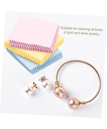 STOBOK 300 Pcs Jewelry & Lens Cleaning Cloths - Double-Sided Fleece Wipes for Electronics Glasses & Screens - 8x8 CM (5 Pcs - Buy Online on GoSupps.com