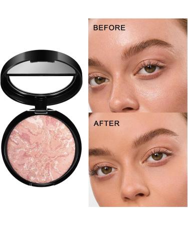  G n rique Makeup Face Powder Waterproof Oil Control Powder Marble Powder Palette Pearlescent Buildable Powder Foundation Long-Lasting Face Powder Powder Foundation for Women Oil Control Powder Foundation - Buy Online on GoSupps.com