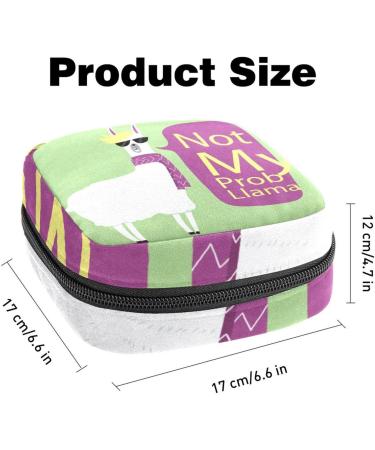 Women s Travel Tapes Storage Bag - Menstrual Cup Pocket & Makeup Organizer - Cute Alpaca Design - Big Capacity for Girls - Buy Online on GoSupps.com