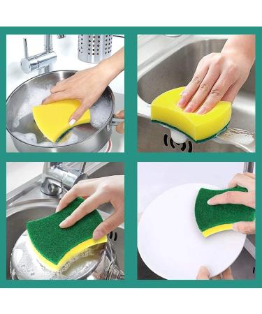 Dish Sponges Kitchen Cleaning Sponges 24 Packs Eco Non-Scratch for Dish Cleaning Scrub Sponges - Buy Online on GoSupps.com