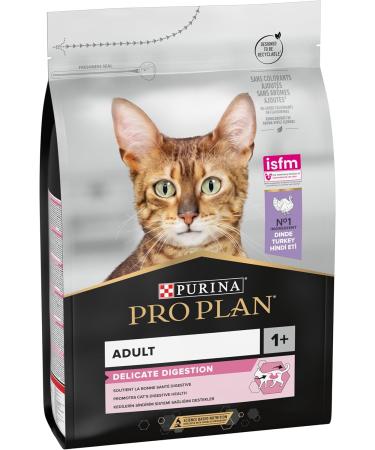 PRO PLAN Adult 1+ Delicate Digestion Turkey Dry Cat Food 3kg - Buy Online on GoSupps.com