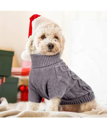 Hjumarayan Dog Sweater - Warm & Elegant Sweater for Small Dogs | Stylish Chihuahua Sweater with Dishes Opening (Gray XS) - Buy Online on GoSupps.com