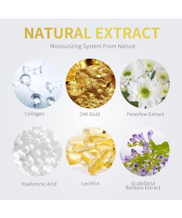 24K Gold Eye Cover - Anti-Aging Collagen & Hyaluronic Acid for Dark Circles & Wrinkles - Unisex - Buy Online on GoSupps.com