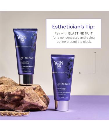 Yon-Ka Elastine Jour Anti-Wrinkle Day Cream 50ml | Anti-Aging Facial Moisturizer & Eye Cream with Vitamin C & Elastin Peptides - Paraben-Free - Buy Online on GoSupps.com