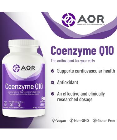 AOR Coq10 60 CT - Premium Coenzyme Q10 for Heart Health & Energy | Buy Internationally - Buy Online on GoSupps.com