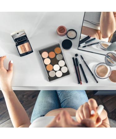 Homoyoyo Palette Magn tique Vide pour Fards Paupi res Plateau de Maquillage Compact en Plastique Robuste 12 Compartiments Ronds avec Pinceau Paupi res Rangement pour Voyage et - Buy Online on GoSupps.com