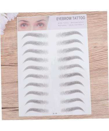 DRESSOOS 2pcs 3d Eyebrow Stickers Hair Like Eyebrows Eye Brow Natural Eyebrow Stencils Water Proof Tool 6d - Buy Online on GoSupps.com