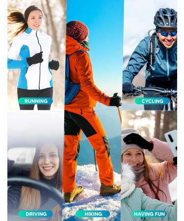 Sport2people Touchscreen Winter Gloves - Thermal Anti-Slip Full Finger Gloves for Men & Women | Perfect for Cycling Driving & Hiking - Buy Online on GoSupps.com