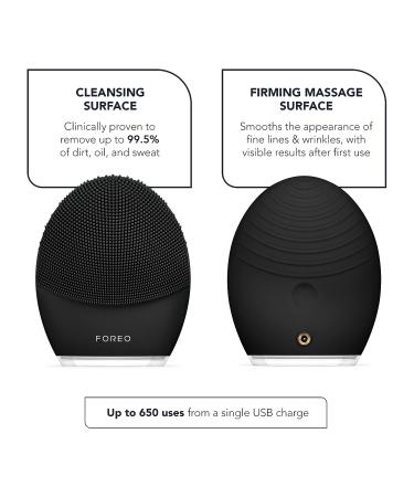 FOREO LUNA 3 Men Silicone Facial Cleansing & Firming Brush for Skin & Beard - 16 Intensities, USB Charge, Waterproof - App Connected - 2-Year Warranty - Buy Online on GoSupps.com