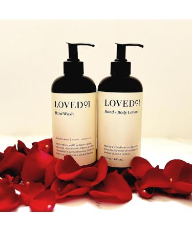 Loved01 Just Because Hand Care Duo Oprah's Favorite Things Cleansing & Moisturizing Bundle with Gift Set Box 15 Oz Hand Wash & Lotion 15 Fl Oz (Pack of 2) - Buy Online on GoSupps.com