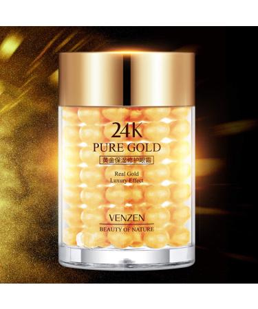 VENZEN Pure 24K Gold Eye Cream - Luxury Nourishment and Hydration - 30g - Buy Online on GoSupps.com