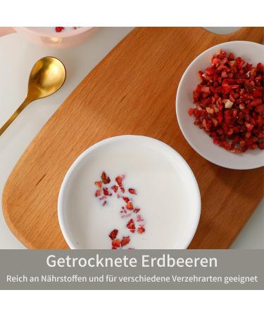  ULTHMOK Freeze-dried chopped strawberries pure and natural dried strawberries snacks dessert decoration 180g - Buy Online on GoSupps.com