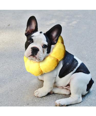 KUDES Sunflower Small Dog Recovery Collar - Adjustable E-Collar for Wound Healing - Elizabethan Collar for Small Pets - Cute Design - Size Small (up to 4lb) - Buy Online on GoSupps.com