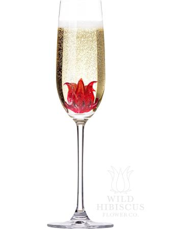 Wild Hibiscus Flowers in Syrup 250g - Exotic Edible Flowers for Cocktails and Desserts - Buy Online on GoSupps.com