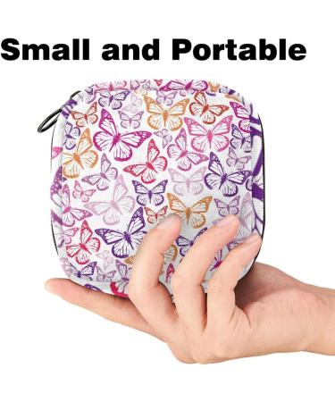 MUOOUM Women's Portable Menstrual Cup Bag - Cow Red Gold Pattern Storage Bag with Zipper for Teens & Women - Buy Online on GoSupps.com