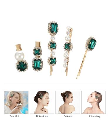 Lurrose 5pcs Pearl Crystal Hair Clips for Women - Elegant Hair Accessories for Any Occasion - Buy Online on GoSupps.com