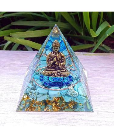 Pyramid Orgon Crystal Energy Tower | Reiki Chakra Healing Stones | Positive Energy Meditation Tool | Living Room Decor Gift - Buy Online on GoSupps.com