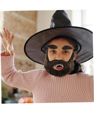 OHPHCALL 5 Sets Beard Dress up Full Beard Mustache Viking Costume Fake Mustache Beards Faux Beard Prop Plush 20.00X13.00X0.50CMx5pcs Multix5pcs - Buy Online on GoSupps.com