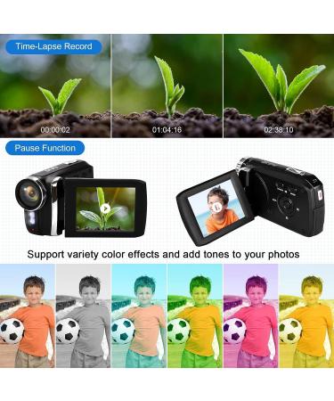 Heegomn Video Camera Camcorder 2.7K 36MP Vlogging Digital Recorder with 2.8 LCD - Perfect for YouTube, TikTok, Teens & Beginners - Buy Online on GoSupps.com