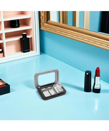 FOMIYES Palette de Maquillage Magn tique DIY Petite 3 Compartiments Couvercle Transparent et Plaque de Compression pour Fards Paupi res et Blush Organisateur Portable pour Coffret - Buy Online on GoSupps.com