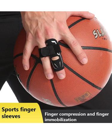 Adjustable Finger Splint & Support - Elastic Compression Sleeves for Joint Pain Relief - Sport Finger Brace for Basketball Volleyball Tennis & Baseball - Size L - Buy Online on GoSupps.com