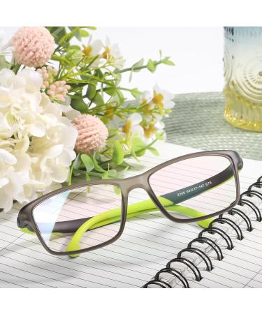 BiBiBear Blue Light Blocking Glasses for Kids | Bendable Lens Legs | Reduces Eyestrain | Stylish Green Design for Boys & Girls - Buy Online on GoSupps.com