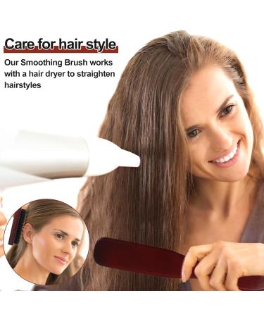 Sularpek Wild Boar Brush - Wooden Handle Hairbrush for Men | Sleek Bun & Toupe Brush for Long Thick Curly Wavy Dry or Damaged Hair & Beard Styling - Buy Online on GoSupps.com