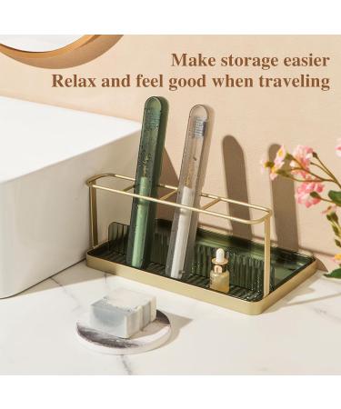 Antibacterial Travel Toothbrush Case Portable Breathable Toothbrush Holder Travel Essentials Toothbrush Cover for Women Leak Hole Translucent Design Toothbrush Storage Box for Travel Business Home Camping School(Green) Green*1 - Buy Online on GoSupps.com