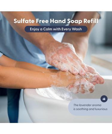 MaisoNovo Hand Soap Refills - Liquid Hand Soap Refill Made in USA - Gentle & Natural - Non Toxic Hand Refill - Good for All Skin Types - Lavender Hand Refill - Pouch 32 oz - Buy Online on GoSupps.com