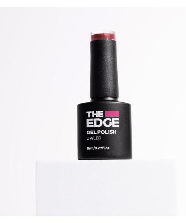 THE EDGE Gel Nail Polish 8ml - The Rustic Red Glitter - UV/LED Manicure/Pedicure for Salon & Home Use Highly Pigmented/Long Lasting/2-Coat Coverage - Buy Online on GoSupps.com